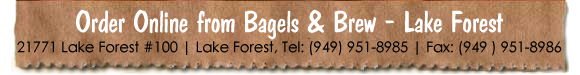 Bagels & Brew order-online title
